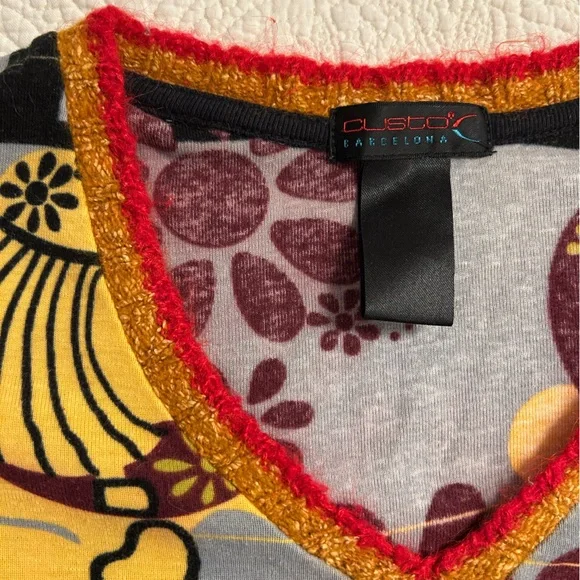 Custo Barcelona vintage shirt, bell sleeves - Picture 3 of 8